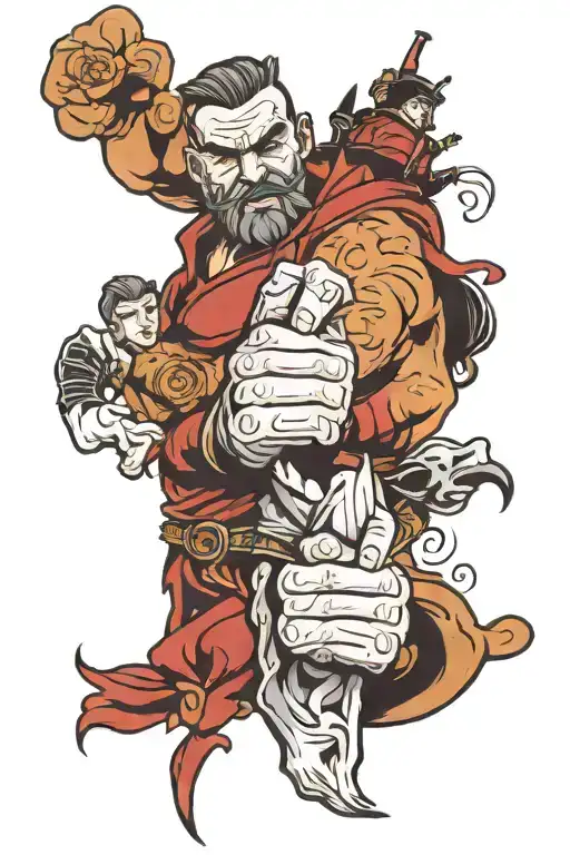 Father And Son And Daughter Fist