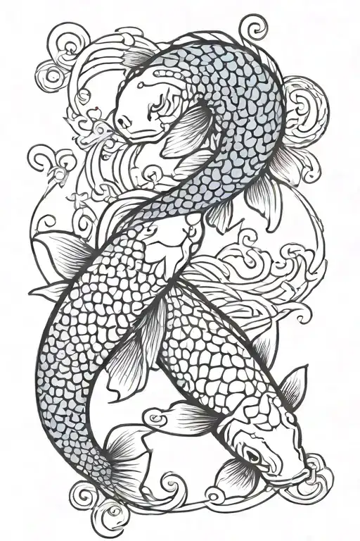 Koi Fish Yin Yang