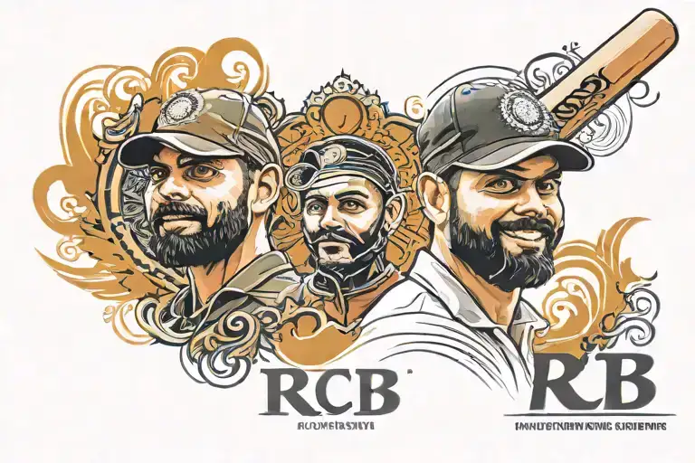 R C B Logo And Virat Kohli Photo And Virat Kohli Autograph