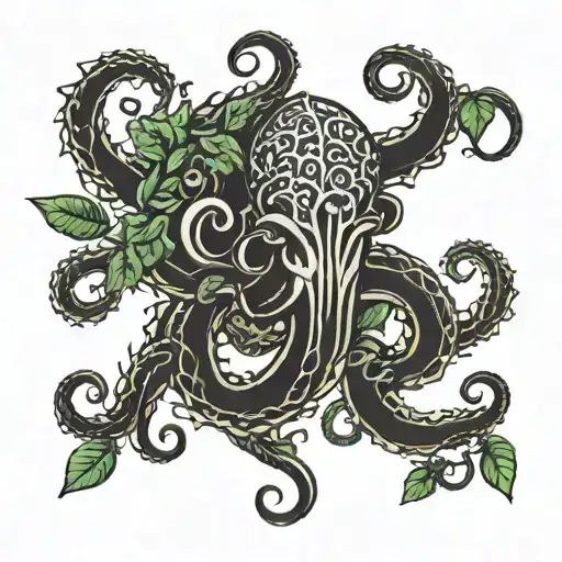 Tentacles And Vines Wrapped