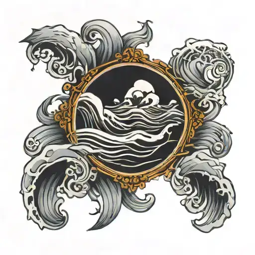 In Silent Seas We Drown Lyrics With Waves In The Background