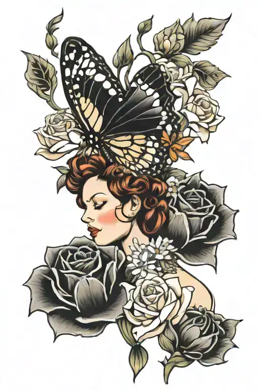 Anneke Van Giersbergen And Flowers