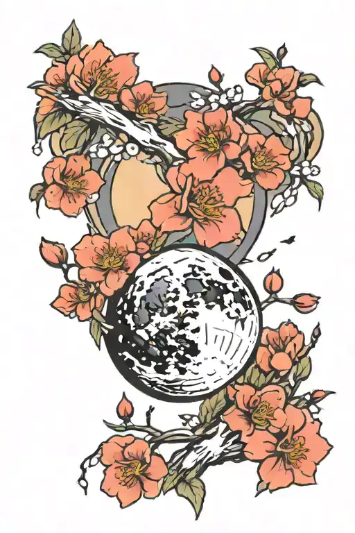 Moon Sakura Crape Diem