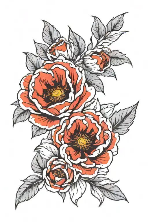 Poppy Peony Rose