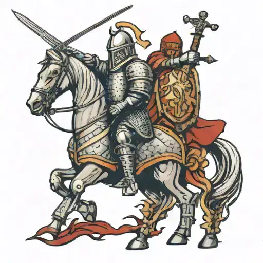 Knights Kill Blood Swords Honor Courage Commitment Fight Battle Slay Hero