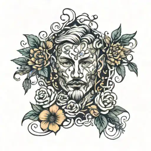Jb With Vines Flowers
