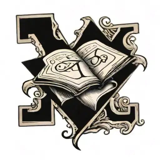 Book With Letters A In The Front