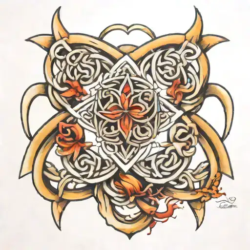 A Feminine Version Of The Celtic Knot With A Tribute To A Fallen Firefighter