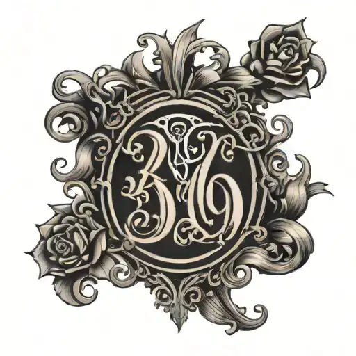 369 With A Gothic Font