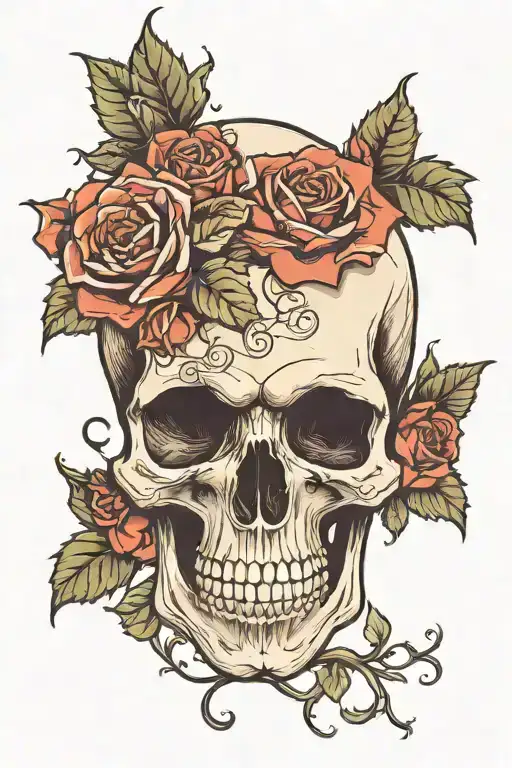 Skull And Roses