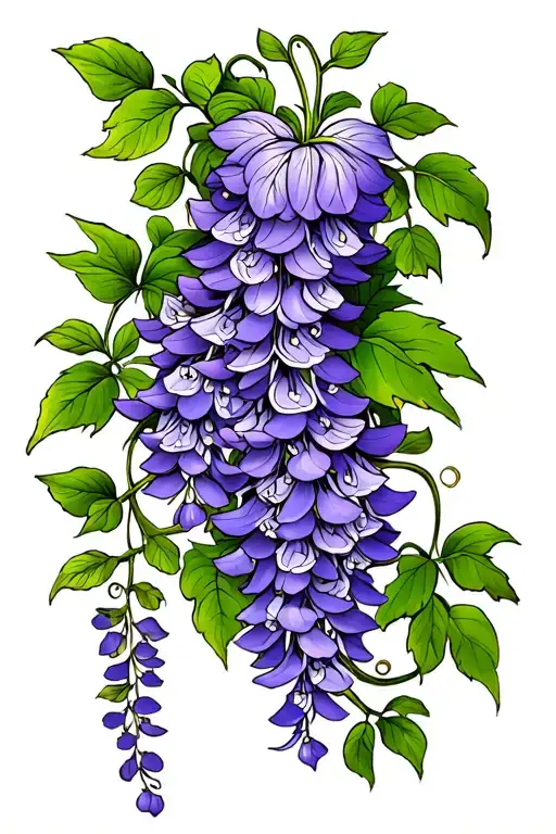 Colorful Wisteria Vine