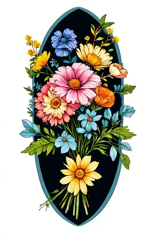 Bouquet Of Birth Flowers