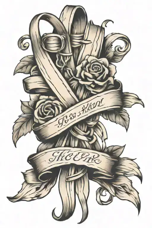 Ribbon Intertwined Memorial