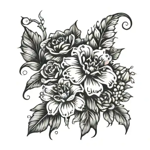 March April October And November Birth Flower Bouquet