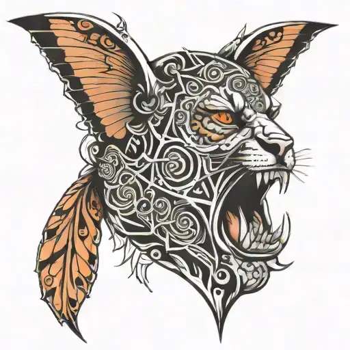 Full Throat Tattoo Up To Jawline Sacred Geometry Black And White