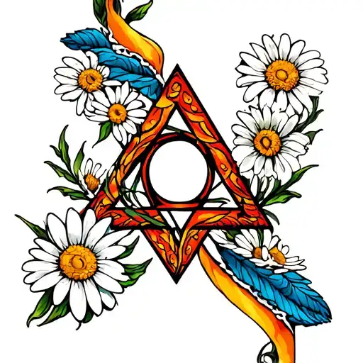 Bermuda Triangle Intertwined With Daisies