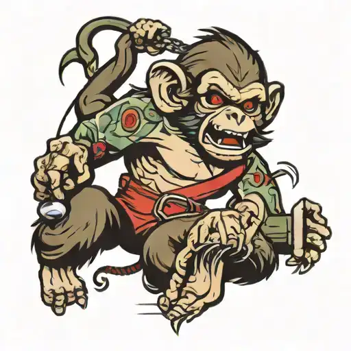 War Monkeys Swinging