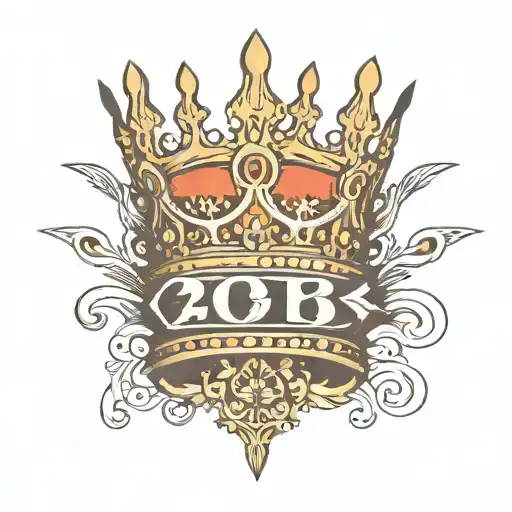 Numbers 85748 Aligned To Look Like A Crown Surrounded