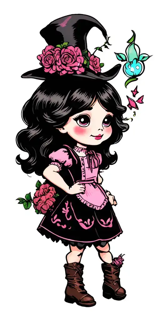 Characters From Alice Cartoon In The Country Of Magic