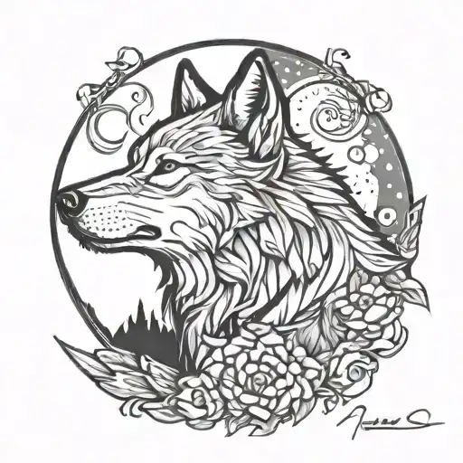 Wolf Howling At The Moon