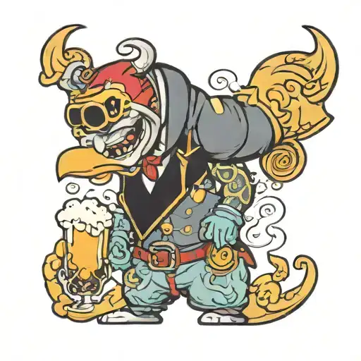 Cartoon Character Called Beerdick