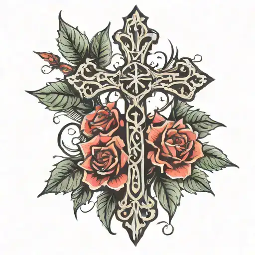 Cross With Thorns And Isaiah 41 10