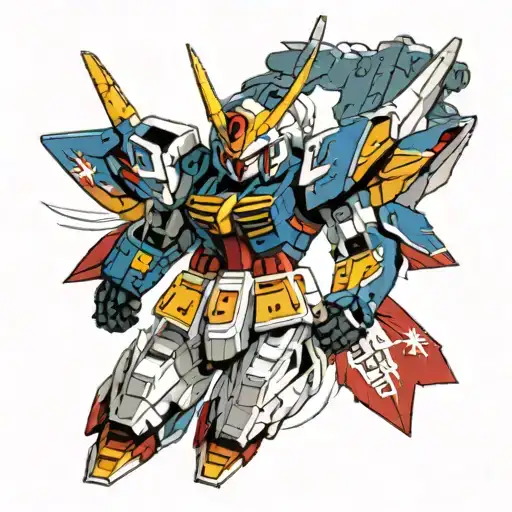 Gundam Wrist Tattoo Design
