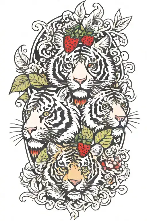 A Strawberry Between Two Tigers