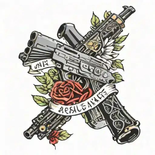 Realistic Ak47 With Uriah Name Written