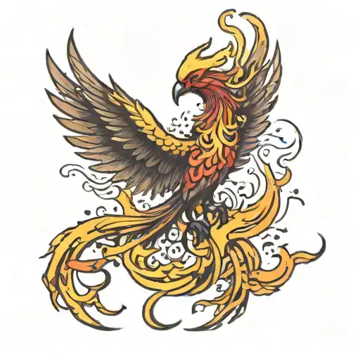 Phoenix Rising From The Ashes