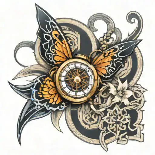 Butterfly Compass Endless Knot