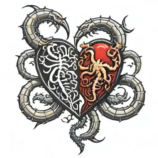 Scorpions Making A Heart Shape