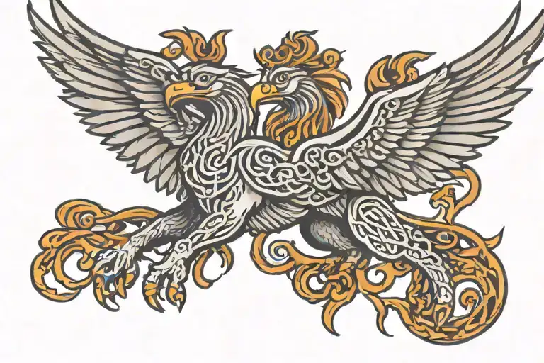 Celtic Griffin Soaring
