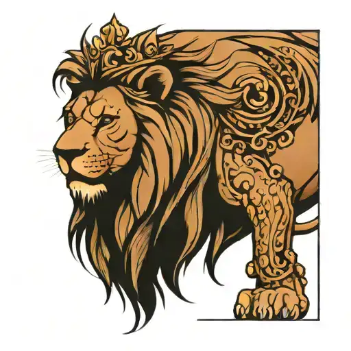 Graceful King Lion Forarm