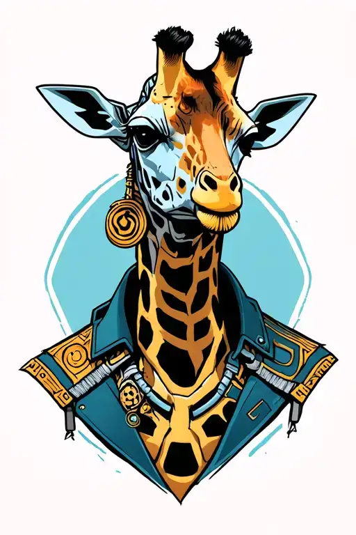 Cyborg Giraffe Headed Assasin