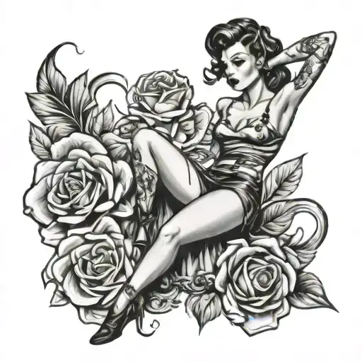 Pin-up Girl Standing