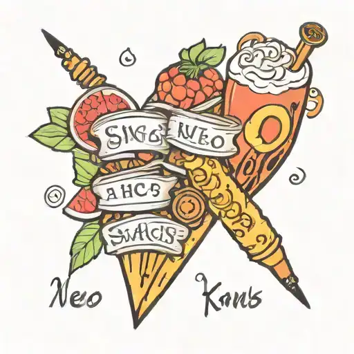 Snacks Words And An Image