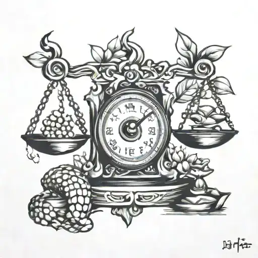 Scales With Life Balance Idea