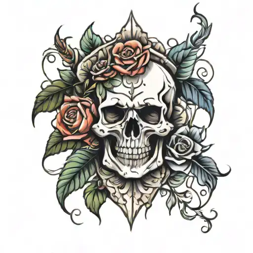 Skull And Roses