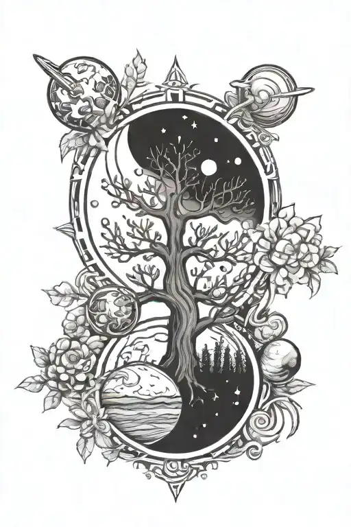 Planets And Trees Pentagrams