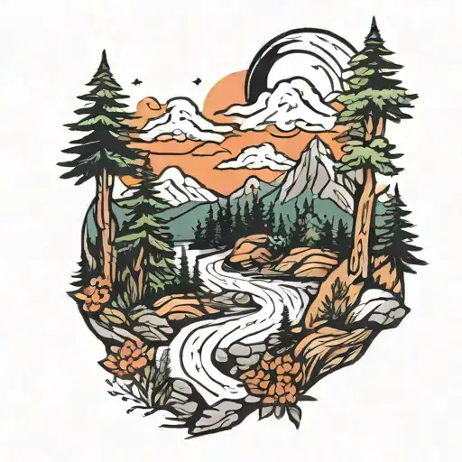 Woods And Mountains