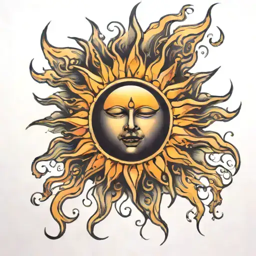 Sun With No Face Inside