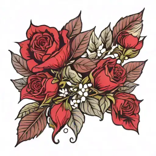Crimson Betroot Without Greenery And Without Outline