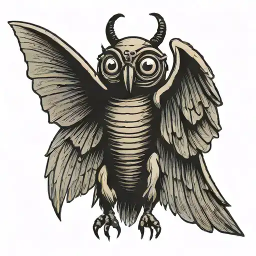 Mothman With Big Wings More Moth Than Man