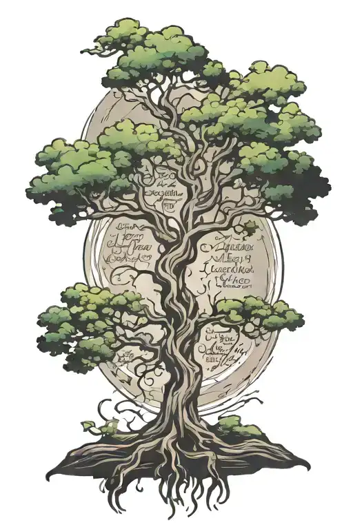 Tree Scripture Verses Flowing