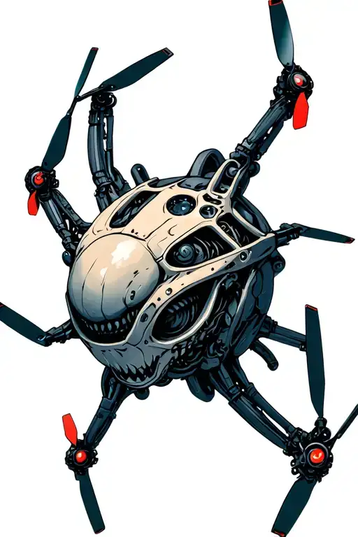 Giger Biomech Quadrocopter Drone Propellers