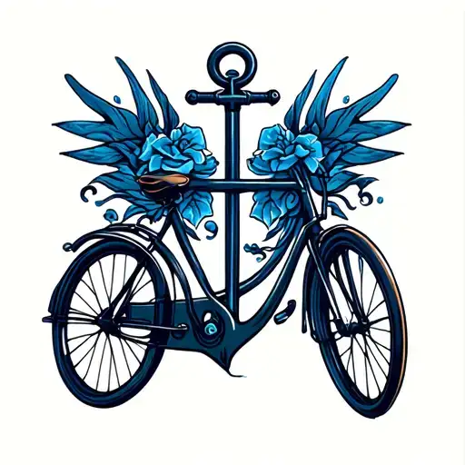 Bicycle Navy Anchor