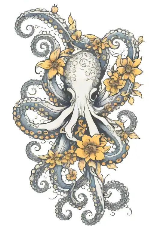 Octopus Snowdrop Honeysuckle Marigold Flower