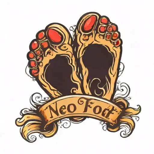 Baby Foot Print With Name