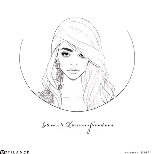 A Woman With Long Hair